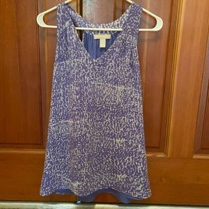 Banana Republic Purple Sleeveless Blouse